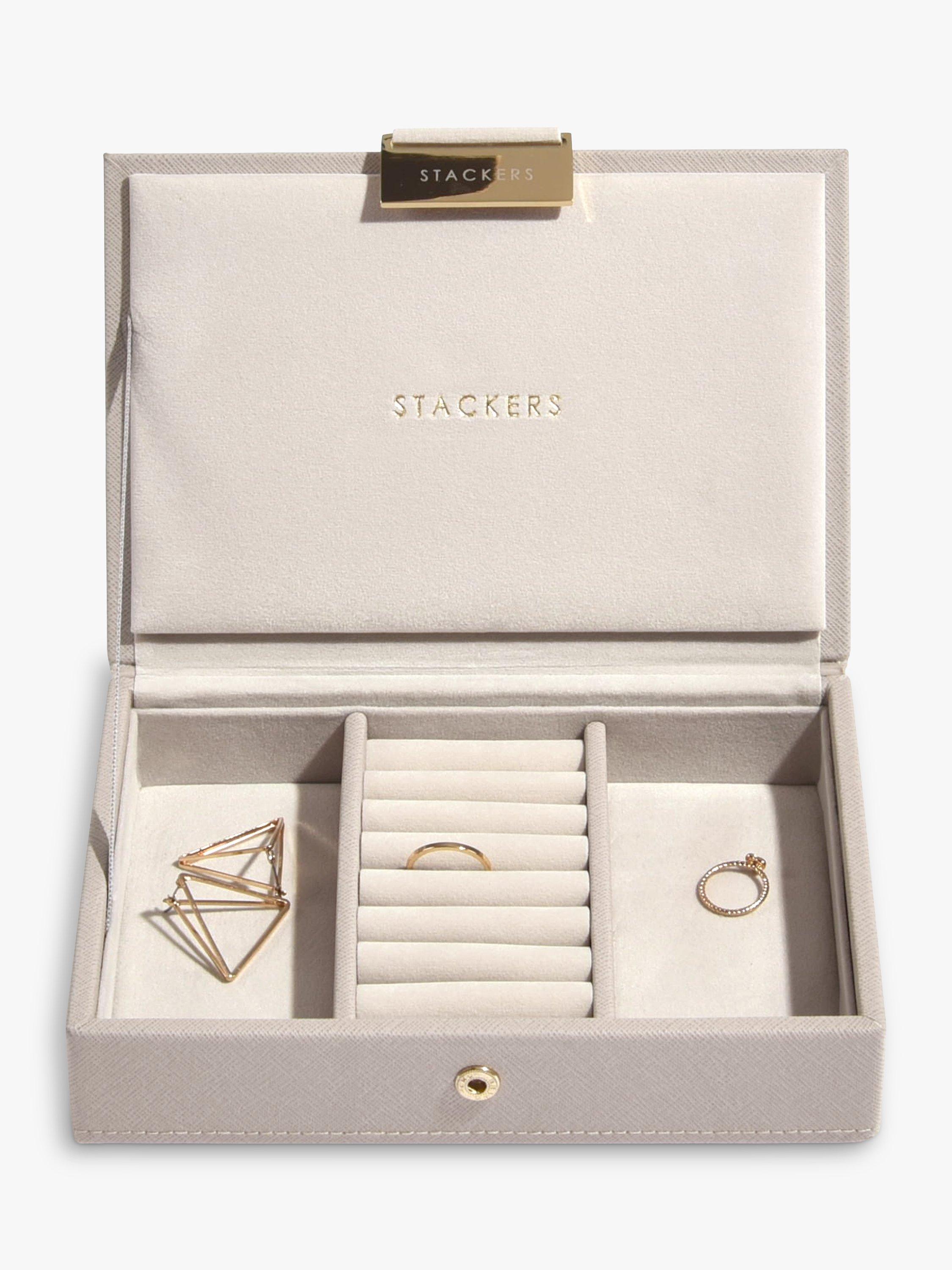 Stackers mini jewellery box stackable PU case (British brand)