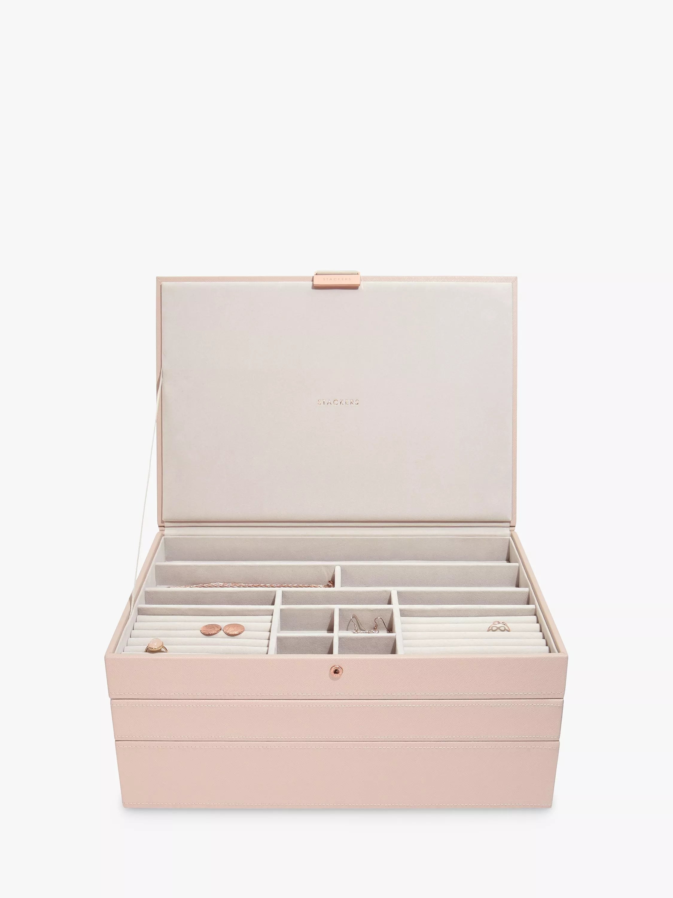 Stackers supersize jewellery box H15.7 x W36 x D25cm (British brand)