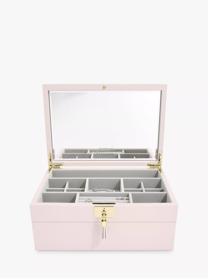 Stackers leather jewellery box 2 set, imported from the UK