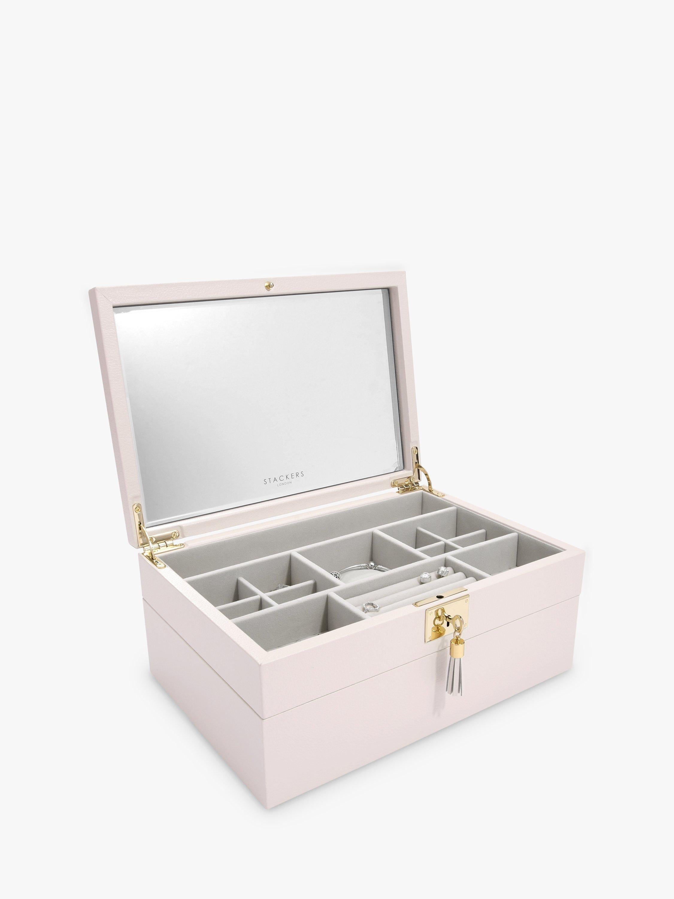 Stackers leather jewellery box 2 set, imported from the UK