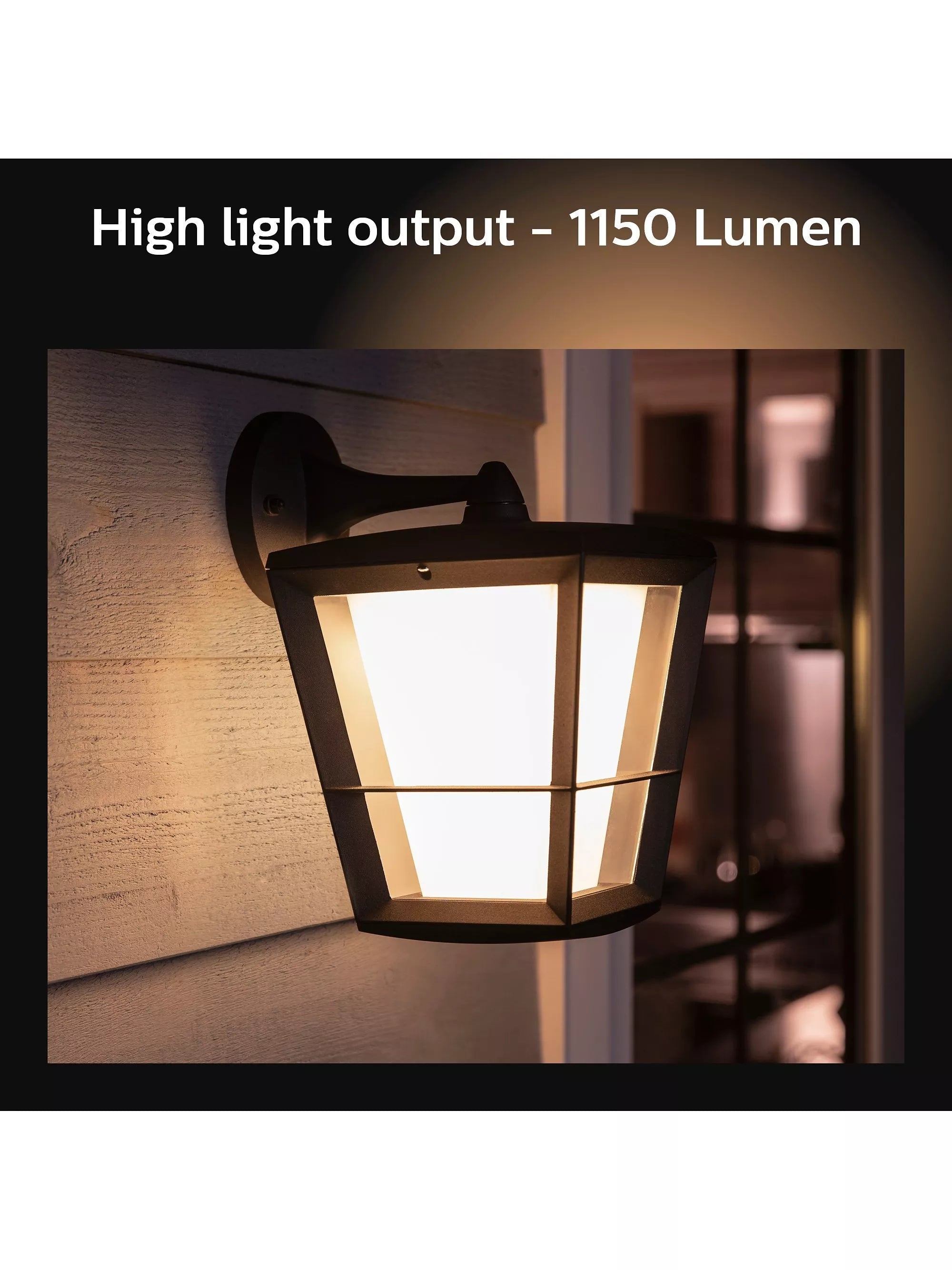 Philips Hue Econic smart outdoor wall lantern, imported from the UK