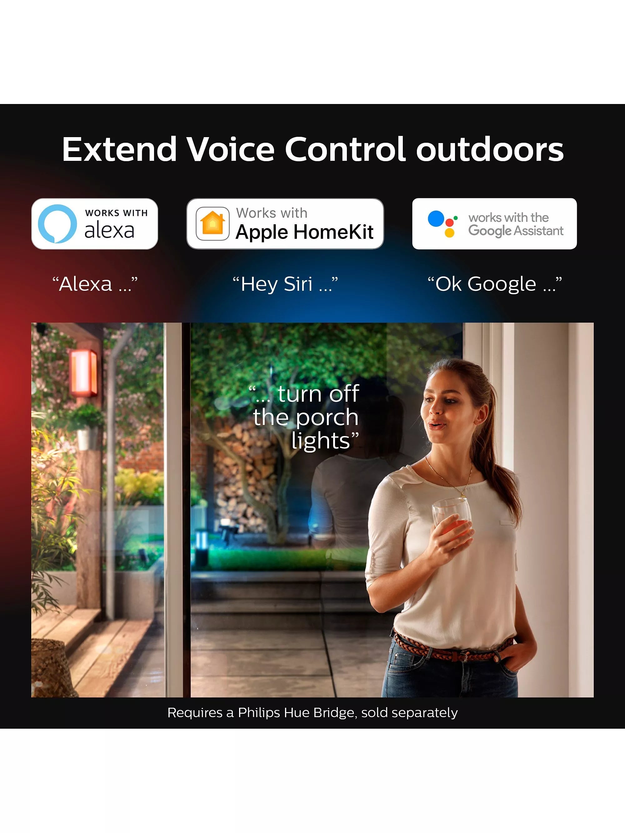Philips Hue Econic smart outdoor wall lantern, imported from the UK