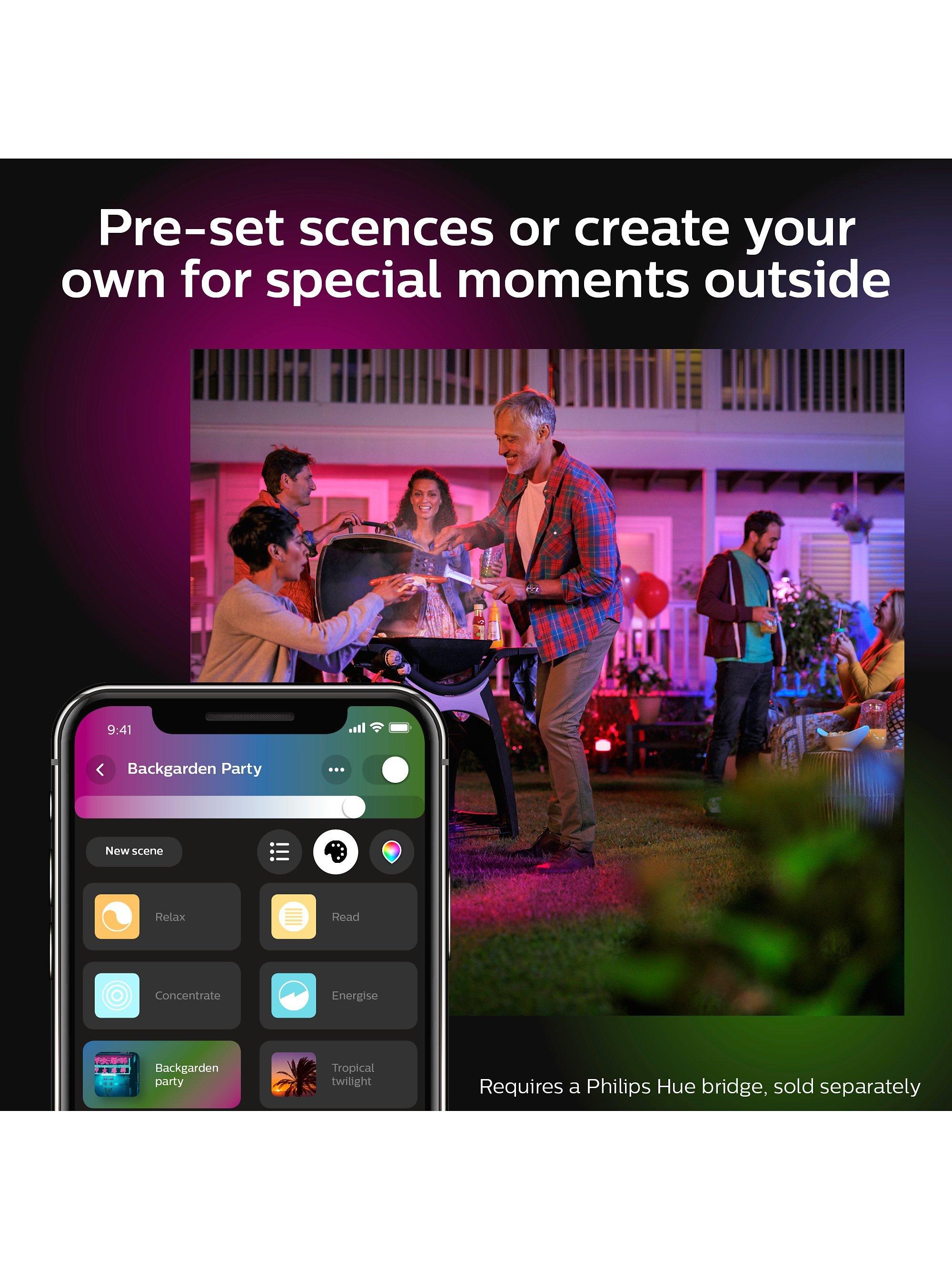 Philips Hue Econic smart outdoor wall lantern, imported from the UK