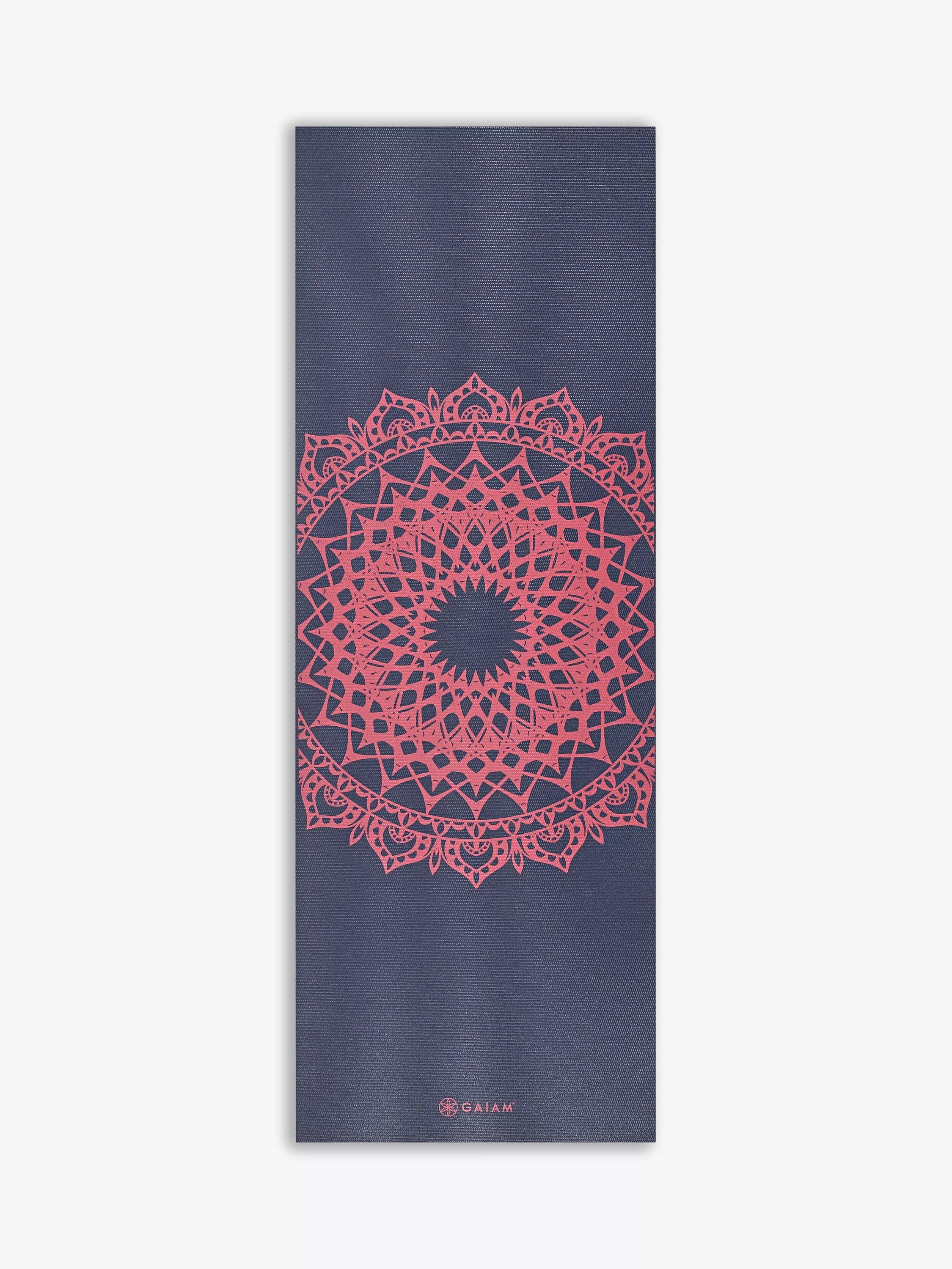 Gaiam Premium Marrakesh 4mm Yoga Mat, Navy Fleur