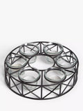 John Lewis parasol tealight candle holder black - British product