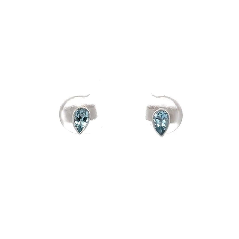 E.W Adams 9ct gold teardrop stud earrings UK version