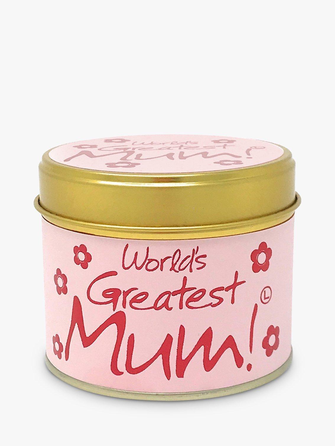 Lily-flame World's Greatest Mum scented tin candle 230g, UK version