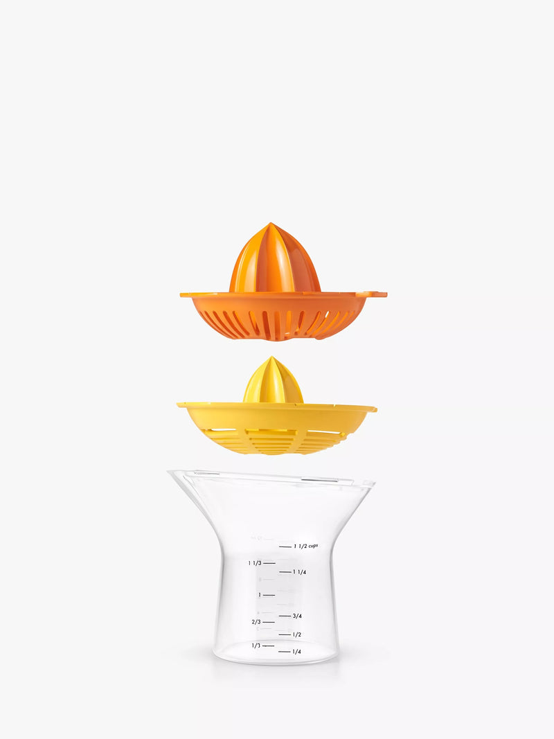 OXO 2-in-1 Citrus Reamer and Juicer with Strainers, 350ml, imported from the UK