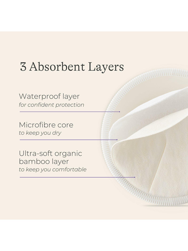 Lansinoh washable nursing pads pack of 4, UK version