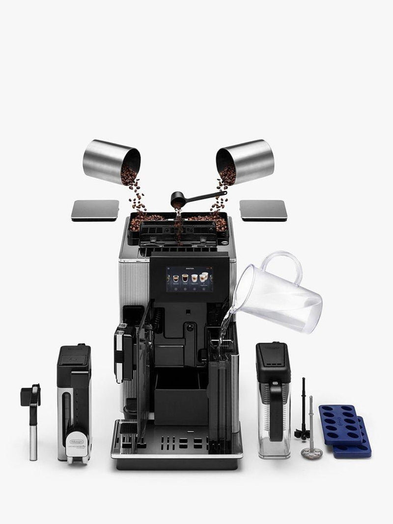 De'Longhi Maestosa bean to cup coffee machine in metal black - British product