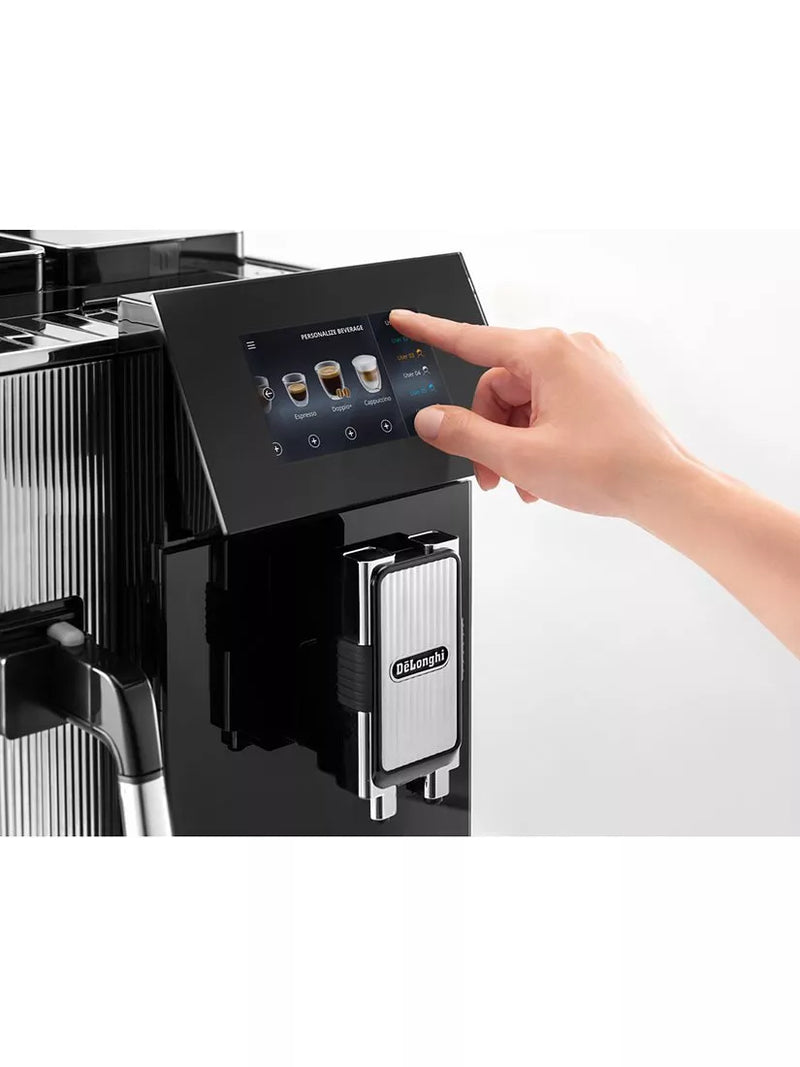 De'Longhi Maestosa bean to cup coffee machine in metal black - British product