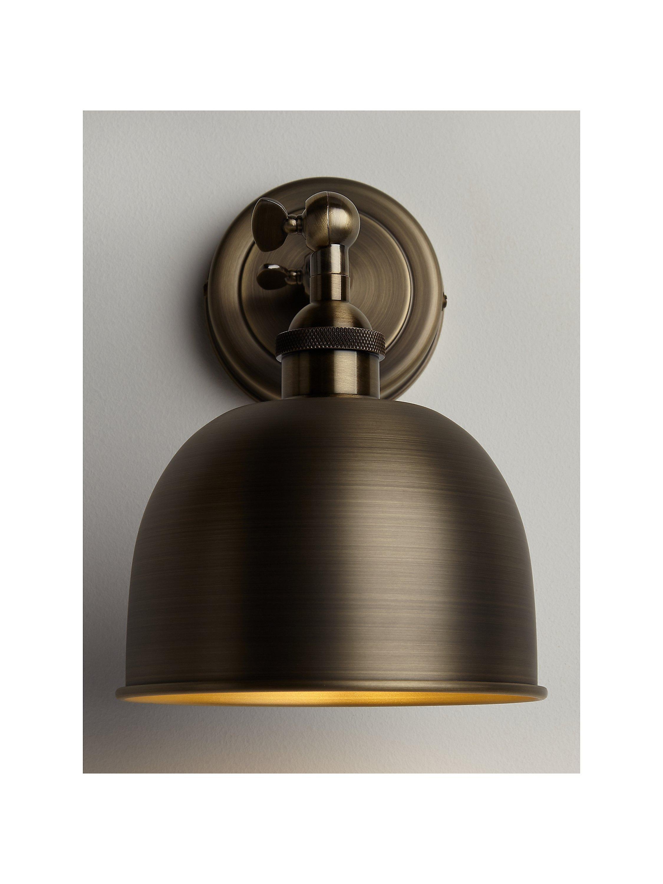 John Lewis Baldwin wall light antique finish (British brand)