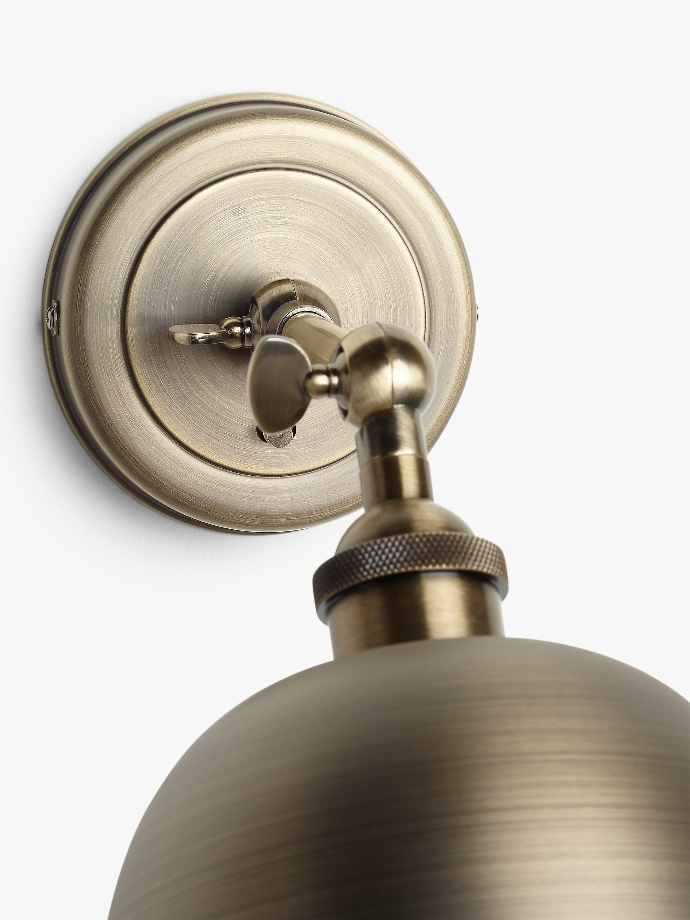 John Lewis Baldwin wall light antique finish (British brand)
