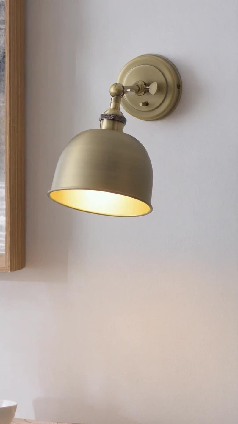 John Lewis Baldwin wall light antique finish (British brand)
