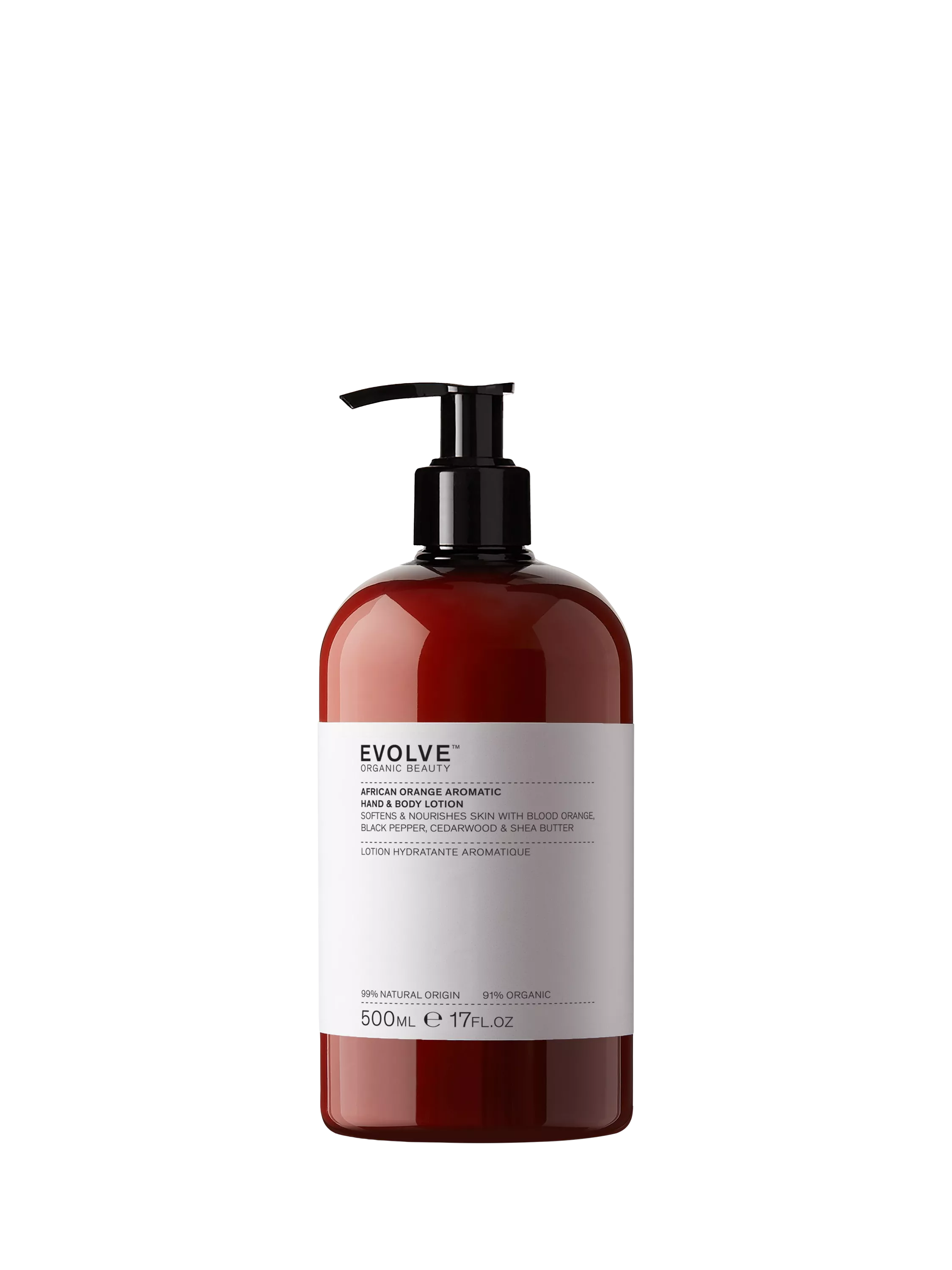 Evolve Organic Beauty African Orange Aromatic Lotion 500ml (British brand)