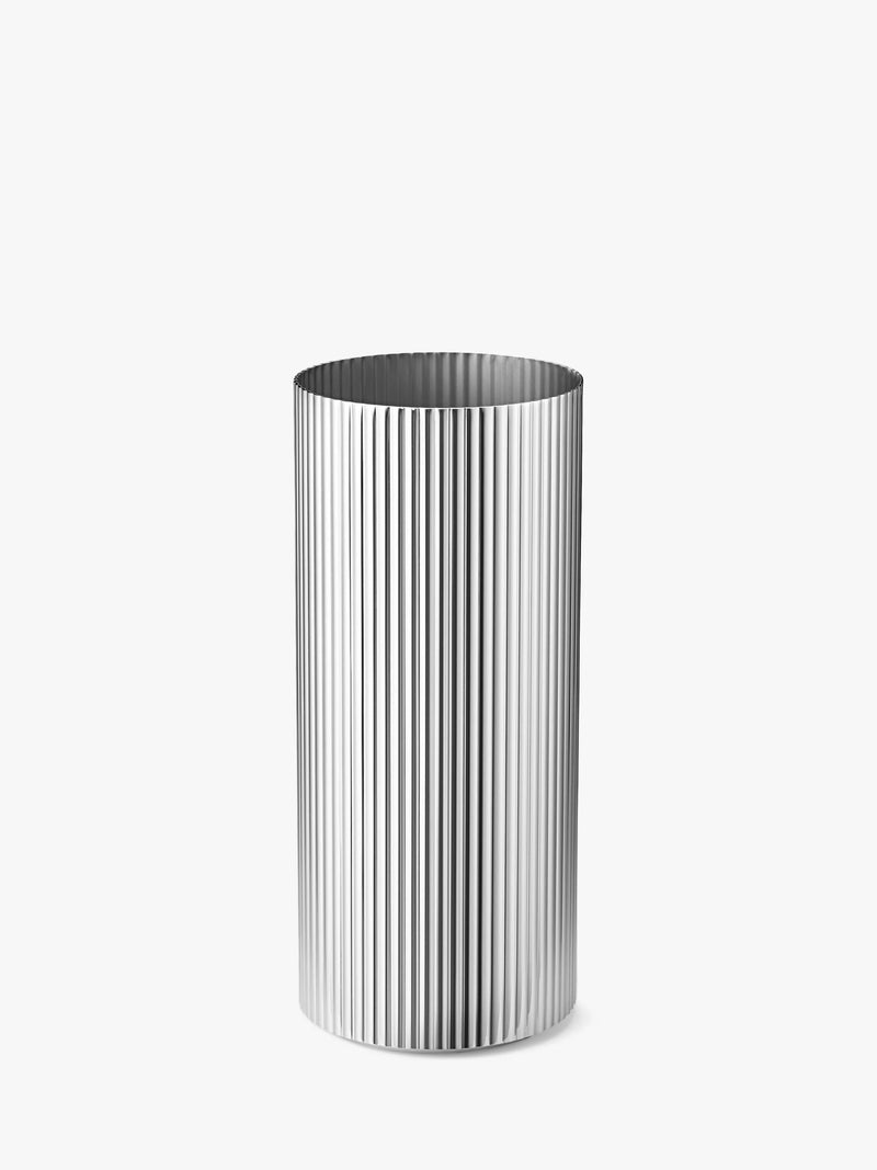 Georg Jensen Bernadotte Stainless Steel Vase, Silver