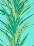 Sanderson abstract yucca wallpaper with metallic stripes (British brand)