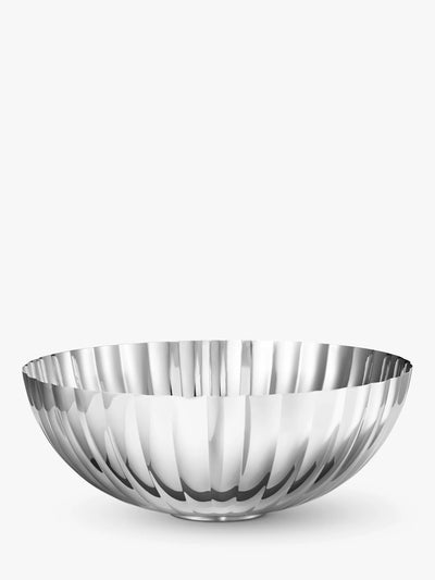 John Lewis Georg Jensen Bernadotte Stainless Steel Serving Bowl 26cm- Buy online at McGrocer