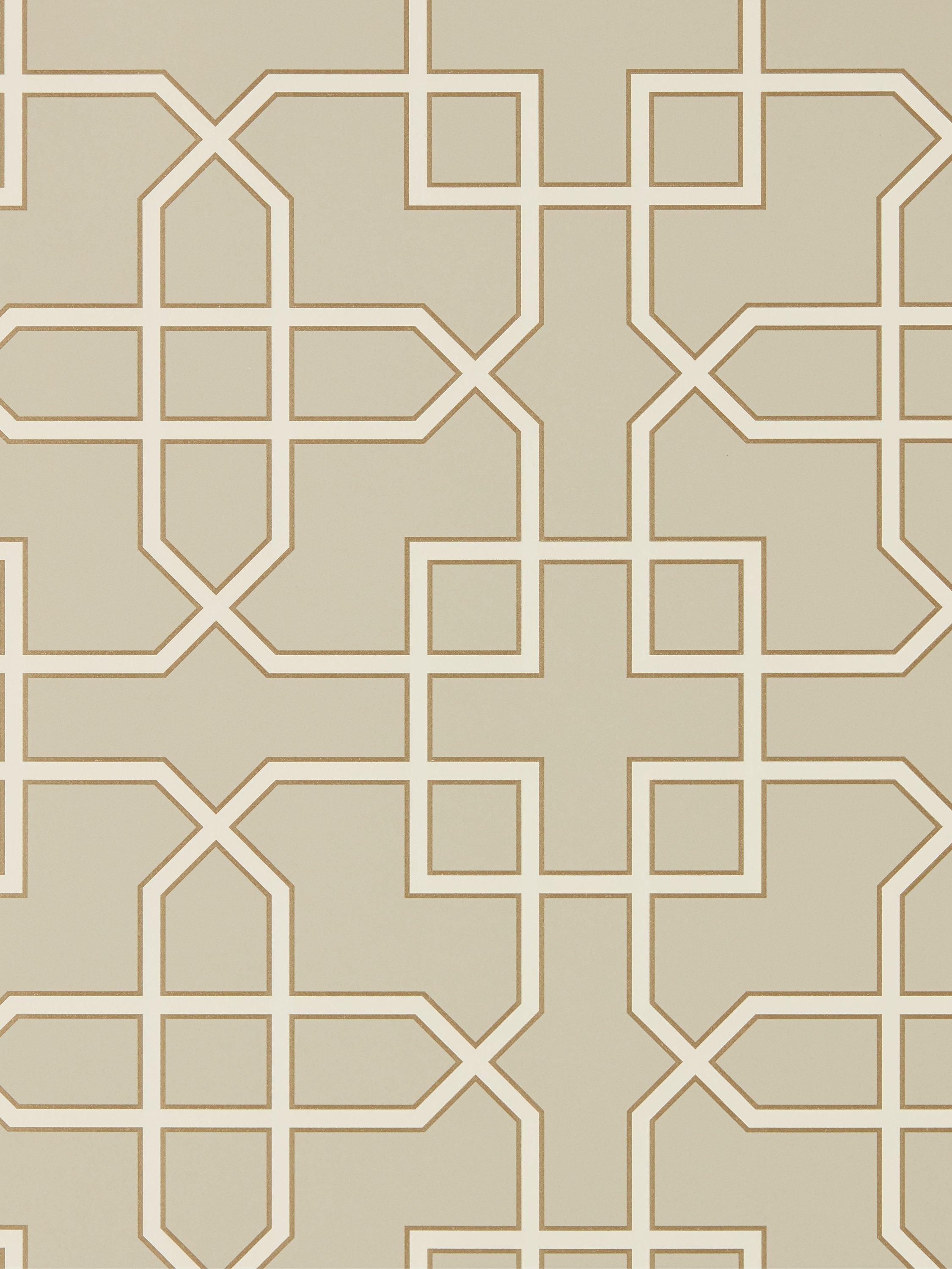 Sanderson Hampton Trellis Wallpaper geometric design (British brand)
