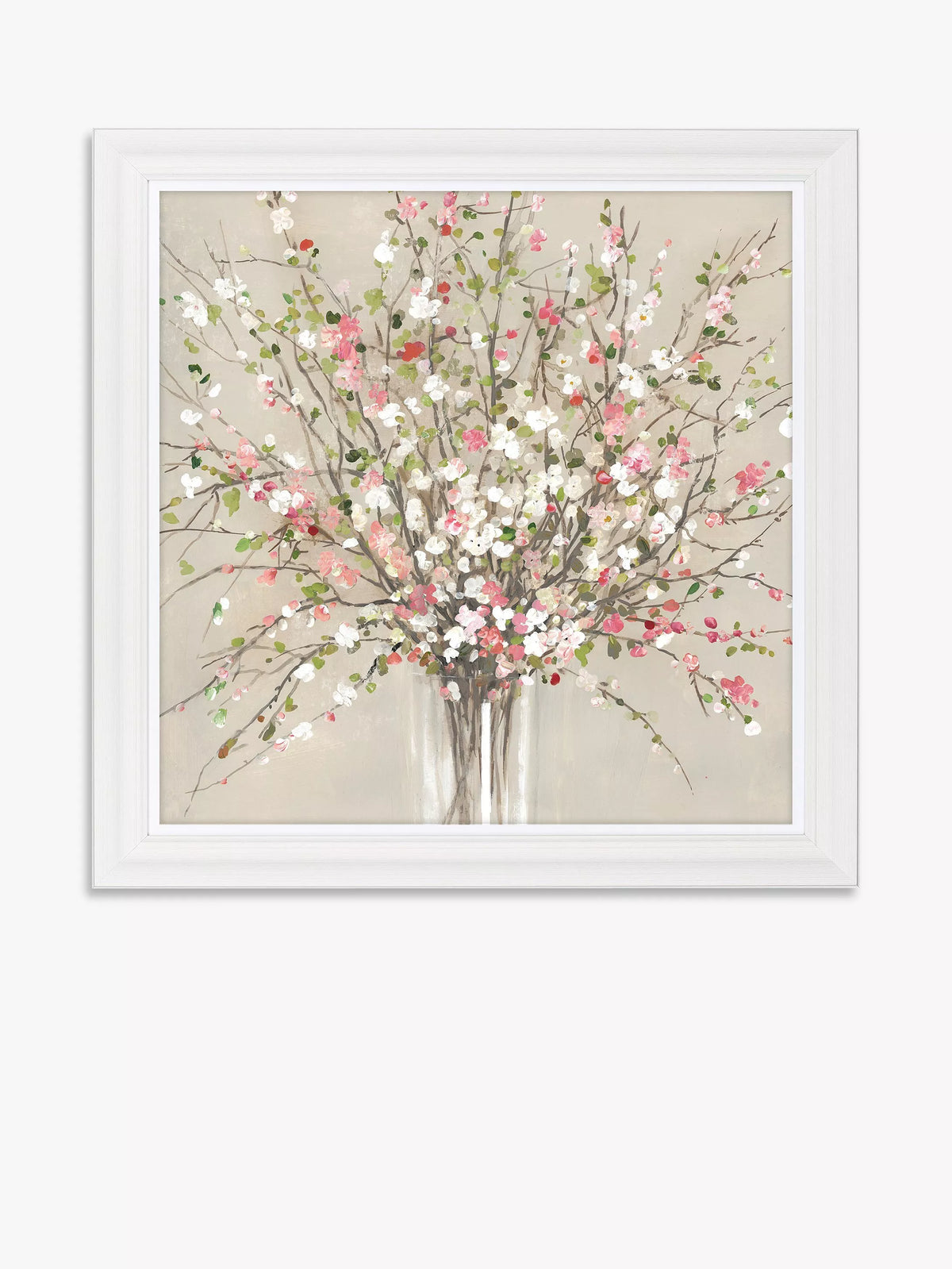 John Lewis Floral Print Pink Multi 81 x 81cm, UK version