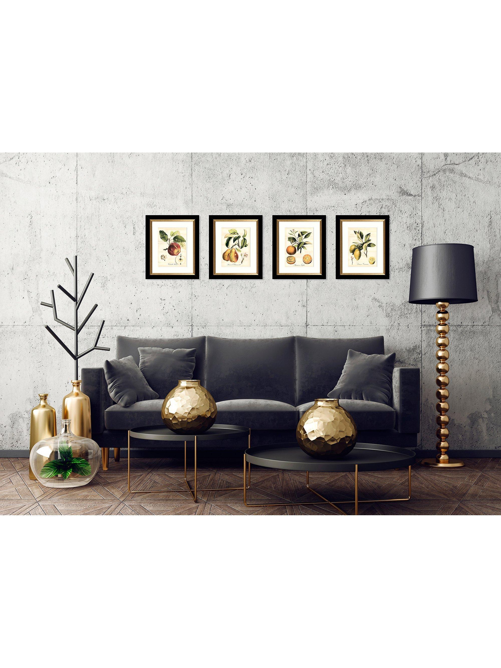 John Lewis Tuscan Fruit framed prints set of 4 - (British brand)