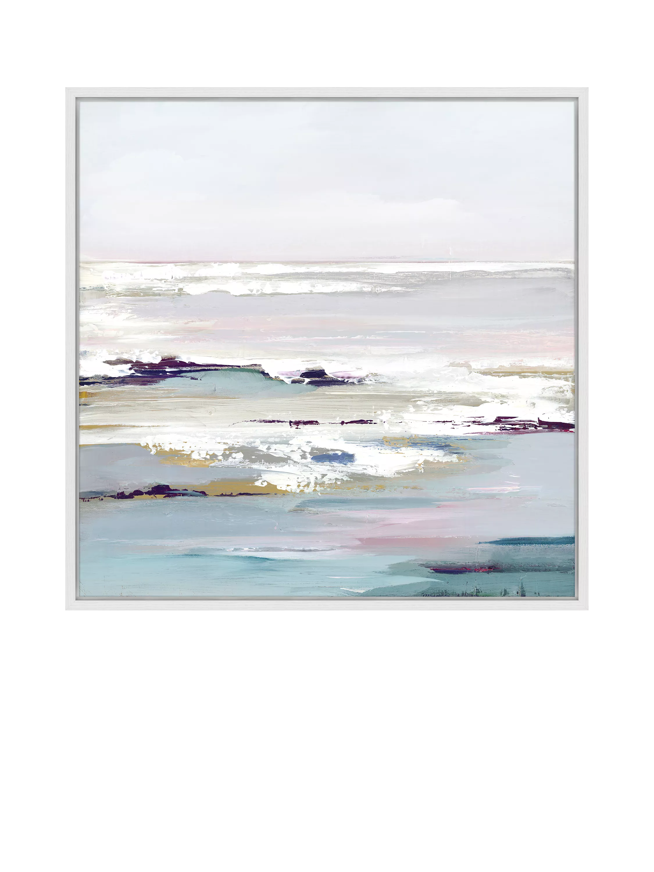 John Lewis framed canvas print Purple Tides II 106x106cm - British product
