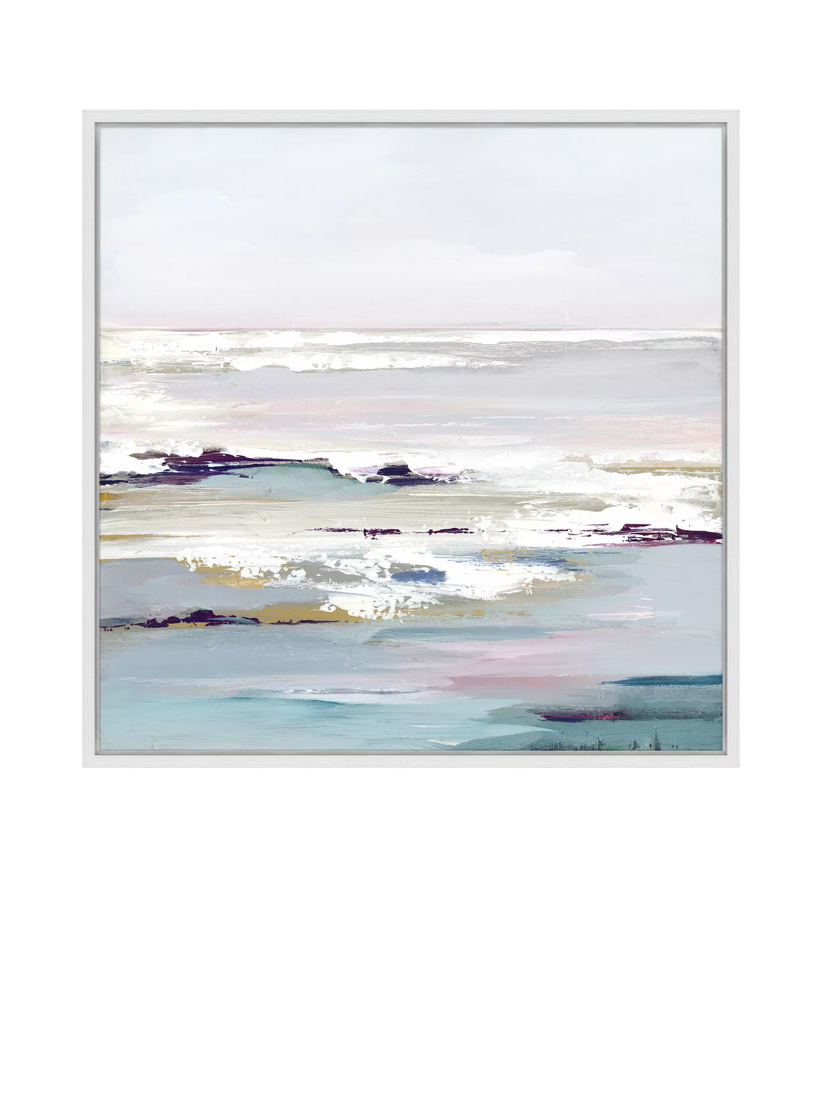 John Lewis framed canvas print Purple Tides II 106x106cm - British product