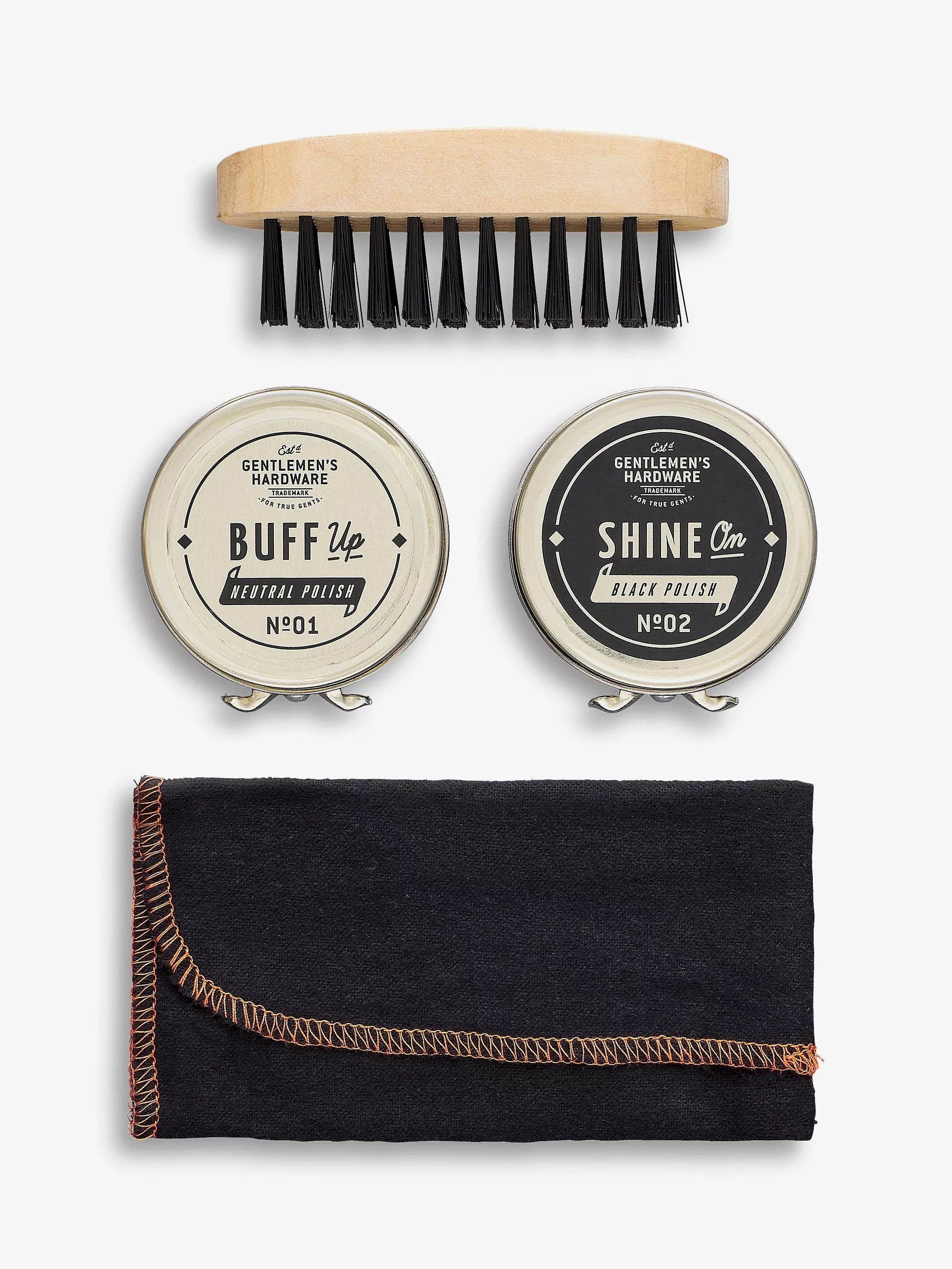 Gentlemen's Hardware travel shoe shine tin, UK version