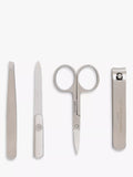 Gentlemen's Hardware manicure kit with stainless steel clippers, tweezers, and scissors in a zipped fabric case, UK version