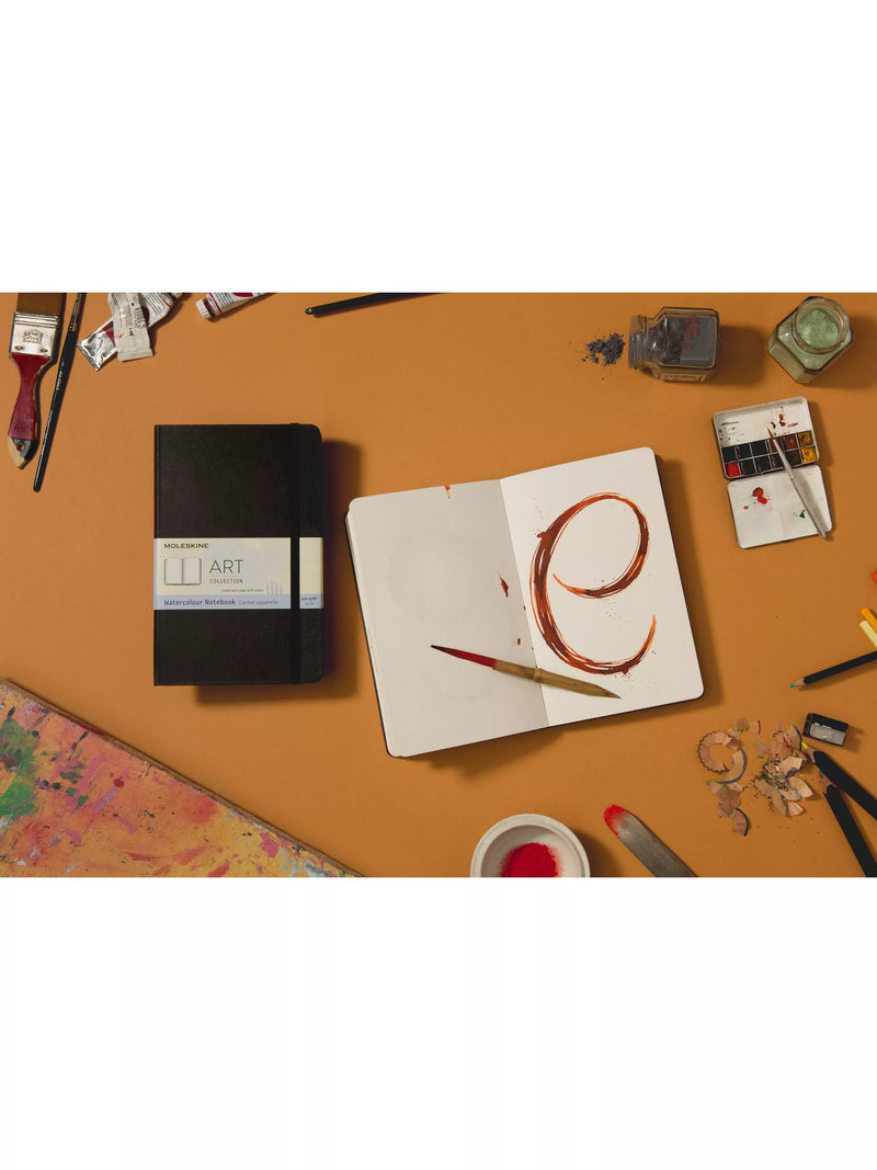Moleskine watercolour sketchbook black large - British product