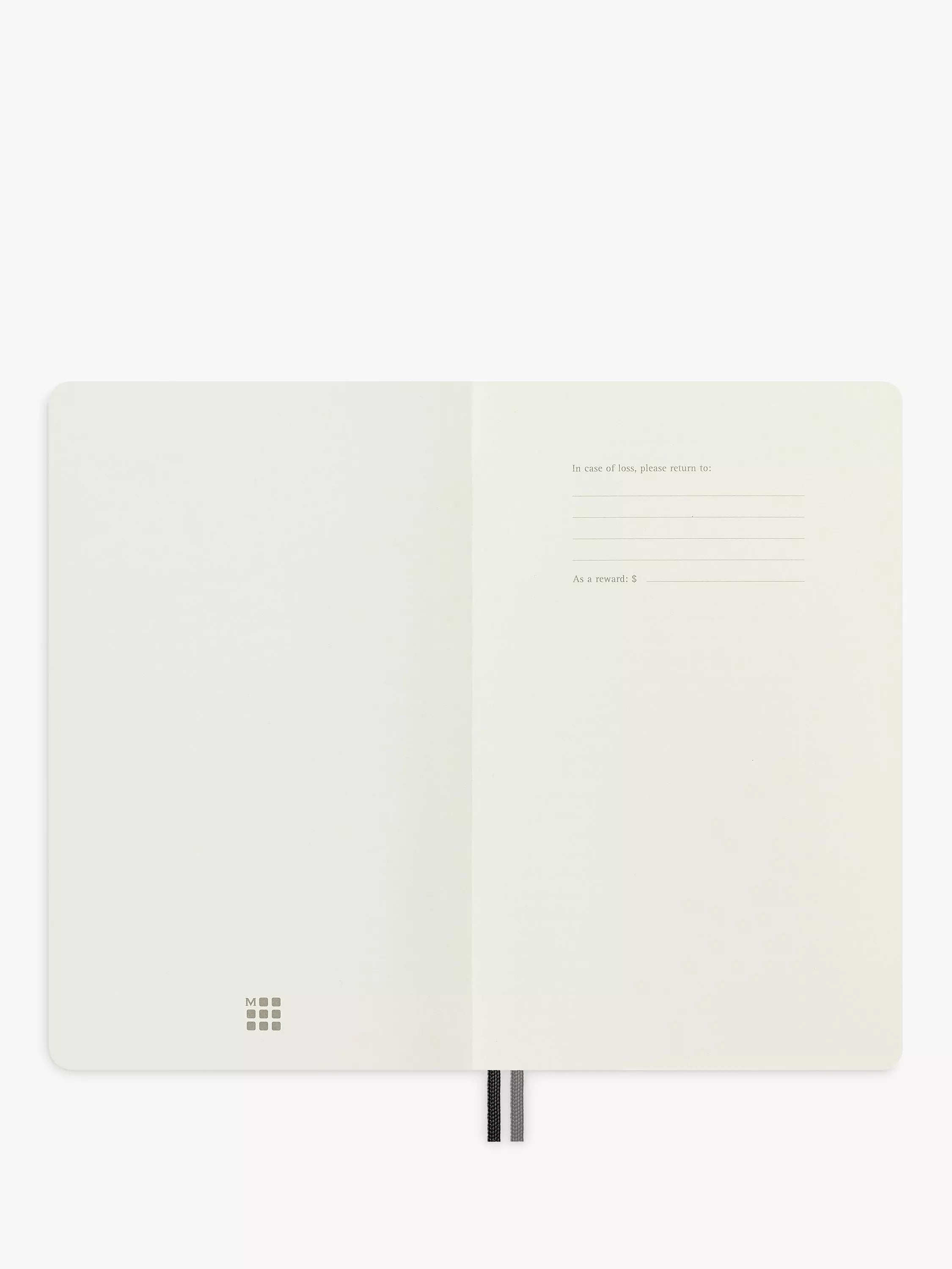 Moleskine large ruled soft cover notebook black, imported from the UK