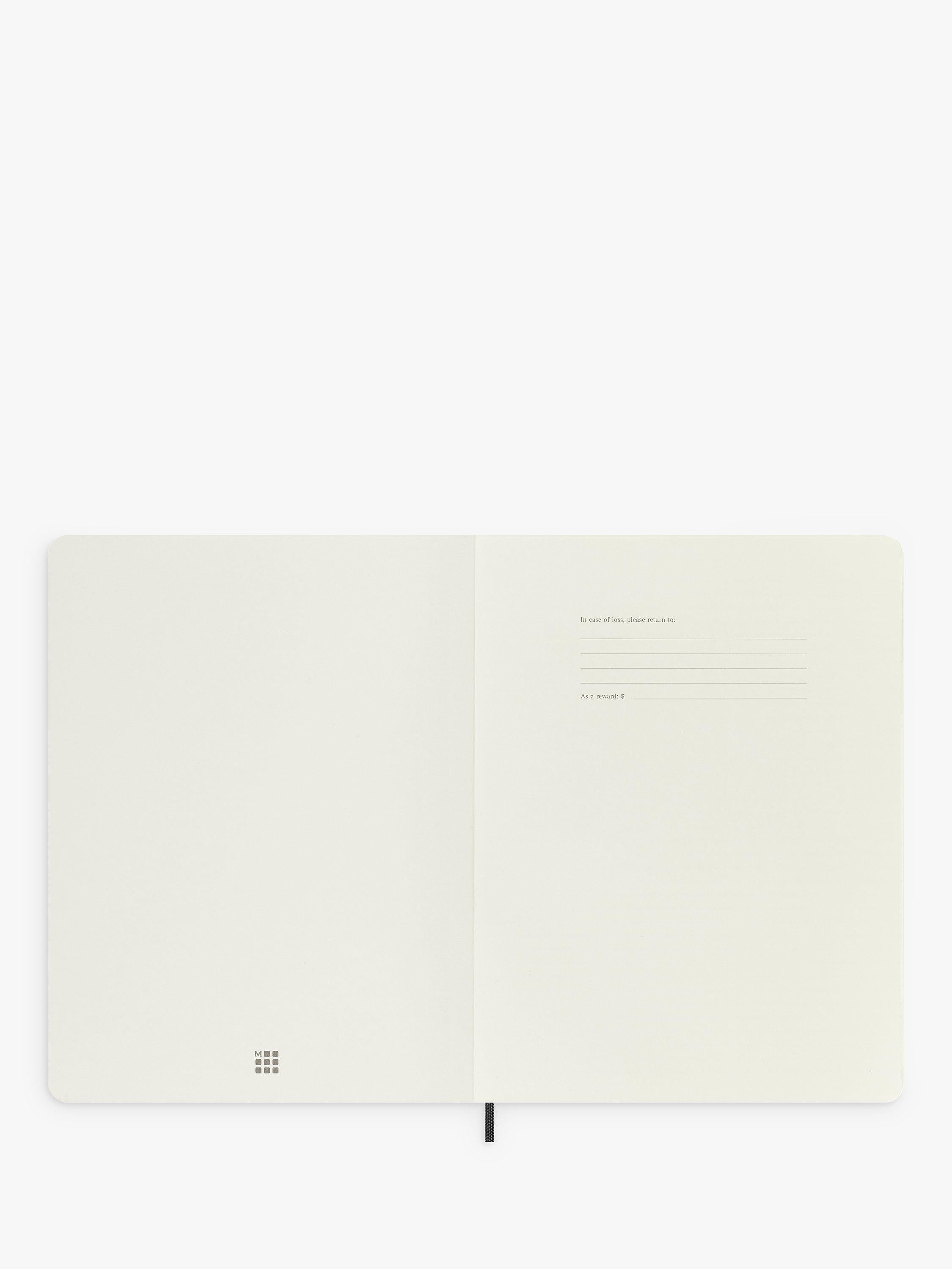 Moleskine extra large dotted soft cover notebook black - British product