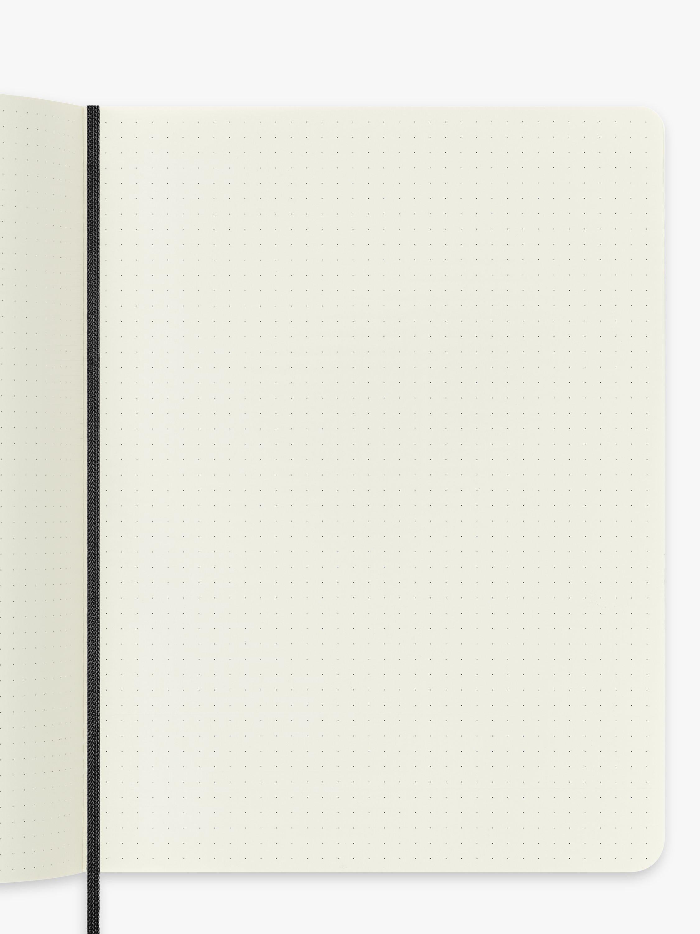 Moleskine extra large dotted soft cover notebook black - British product