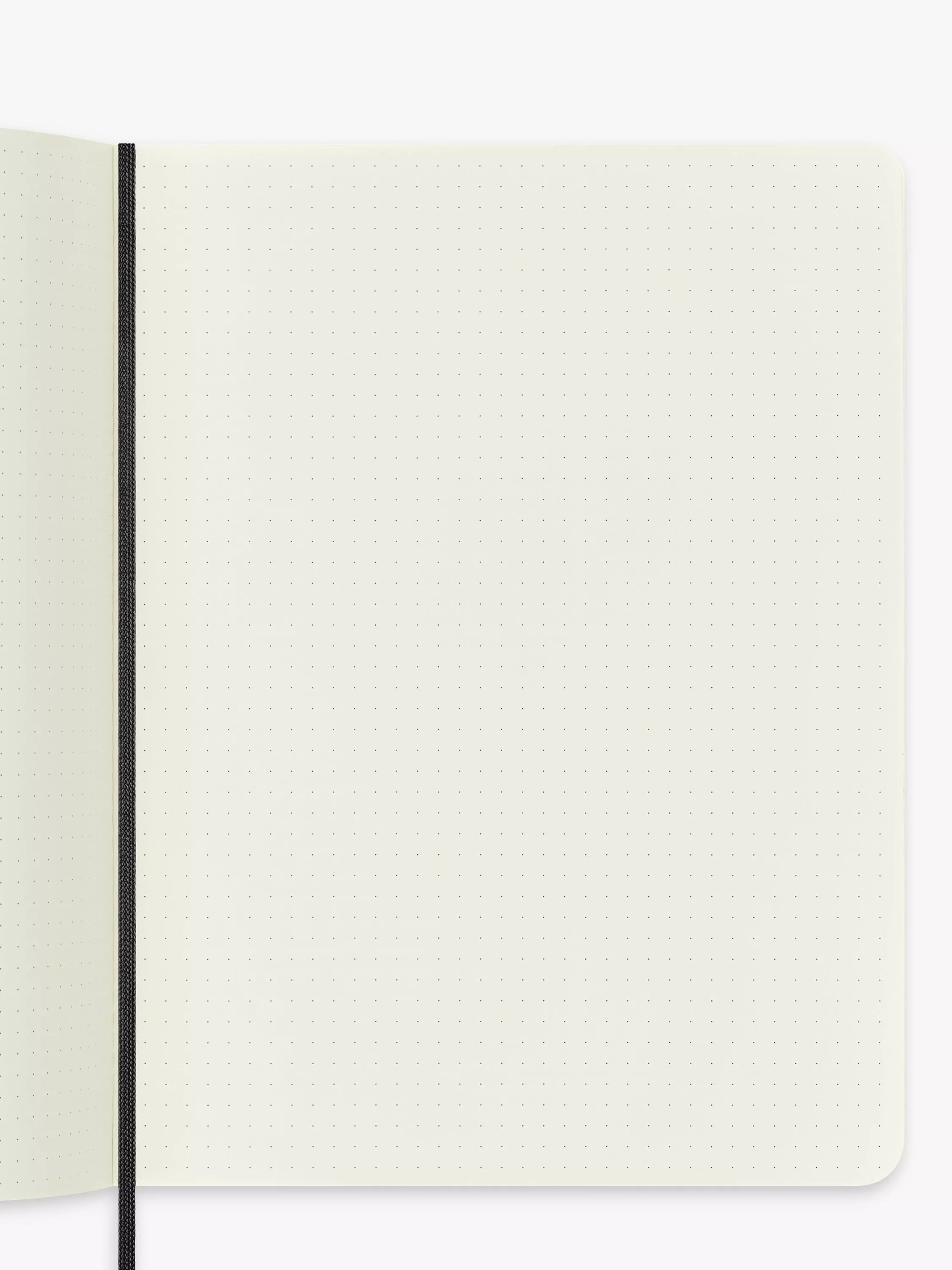 Moleskine extra large dotted soft cover notebook black - British product
