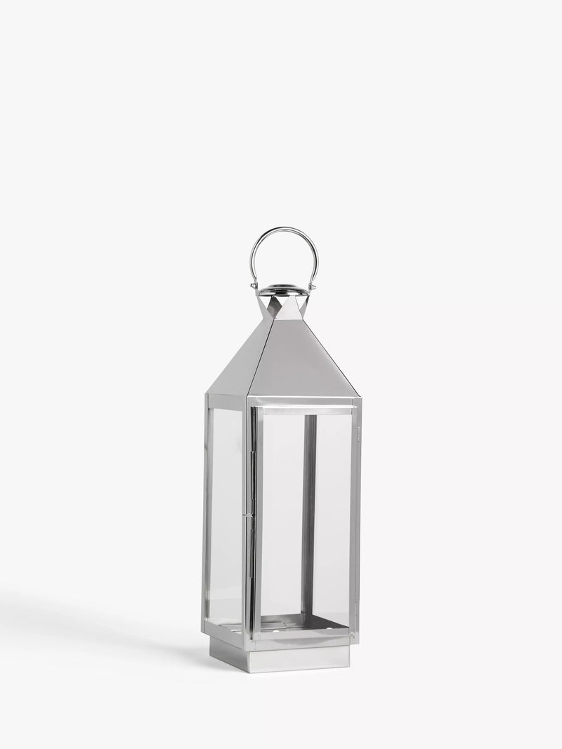 John Lewis square lantern candle holder H65 cm, imported from the UK