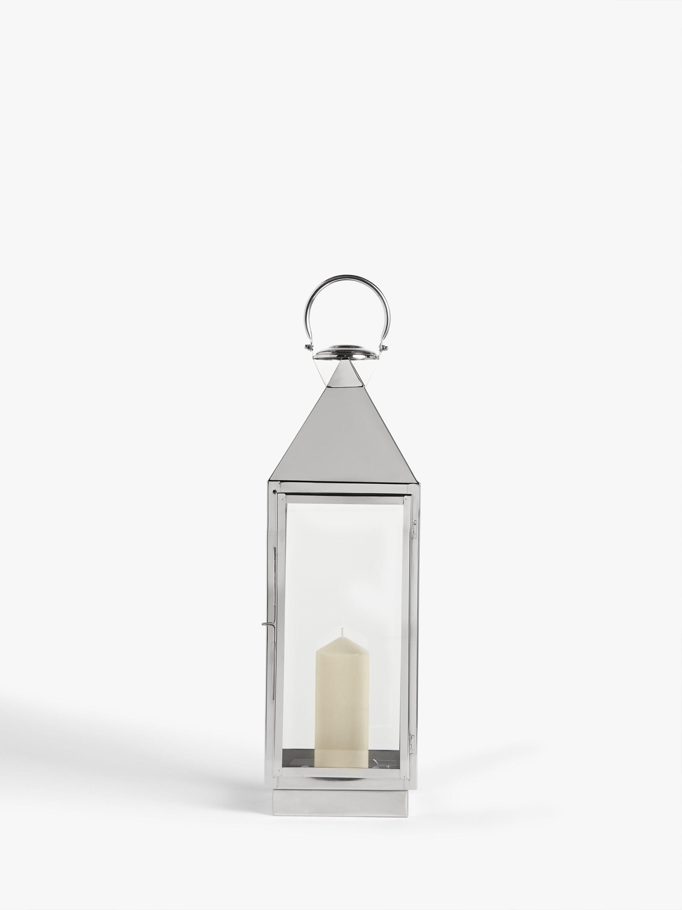 John Lewis square lantern candle holder H65 cm, imported from the UK