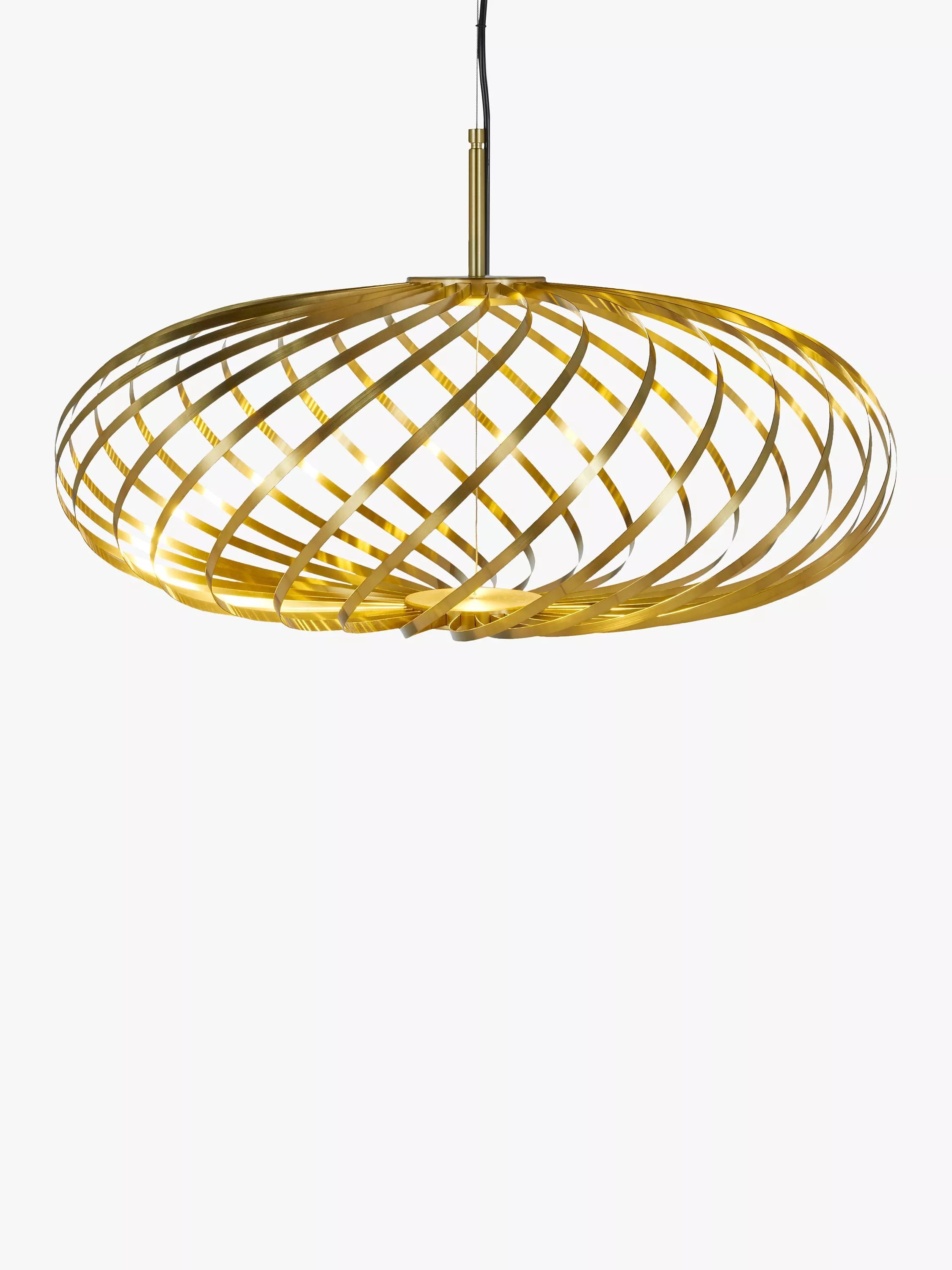 Tom Dixon Spring LED small ceiling light in brass effect - British product