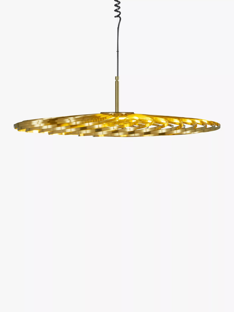 Tom Dixon Spring LED small ceiling light in brass effect - British product