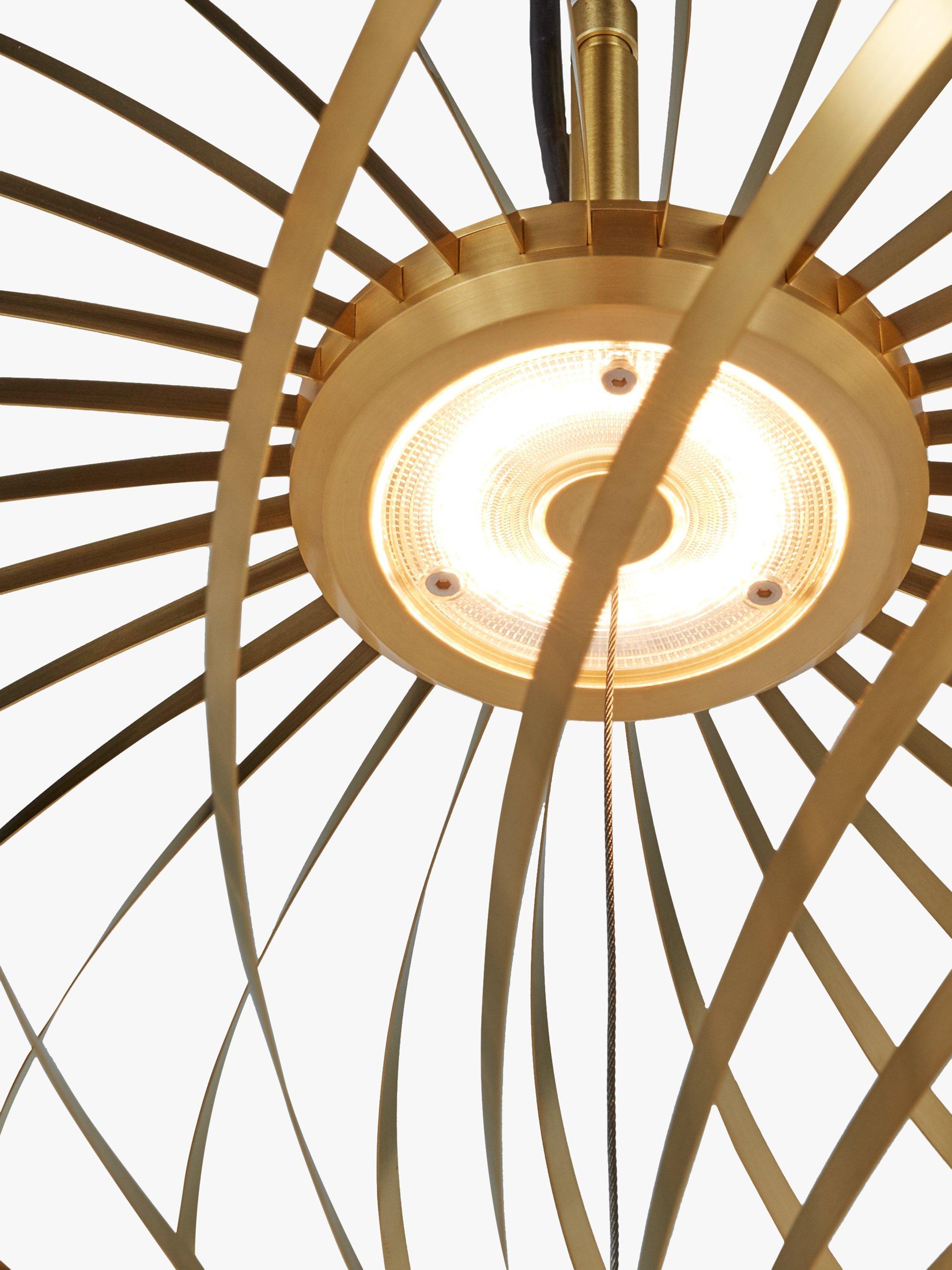 Tom Dixon Spring LED small ceiling light in brass effect - British product