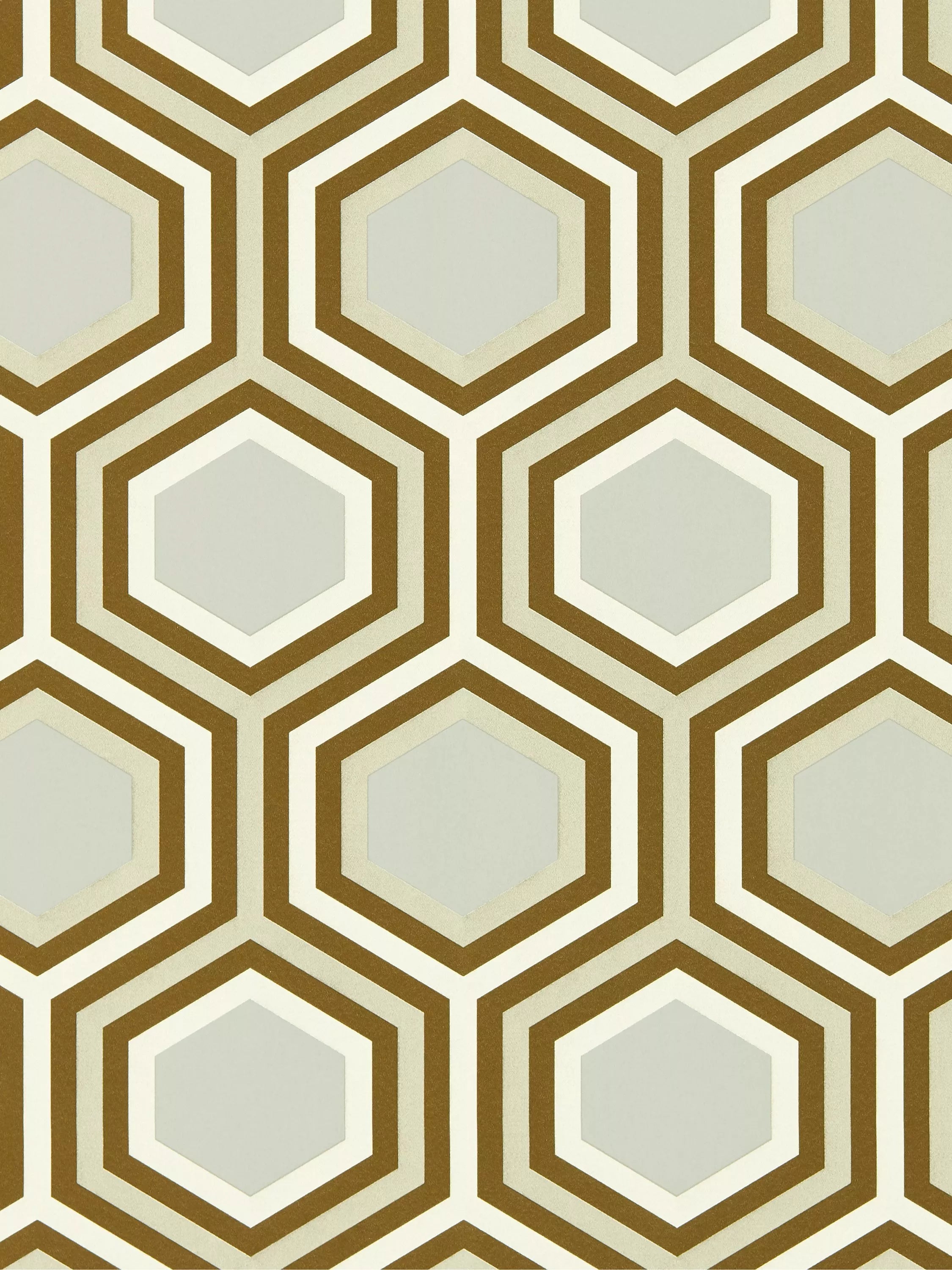 Harlequin-tapet med honeycomb-motiv og metalliske toner, britisk versjon