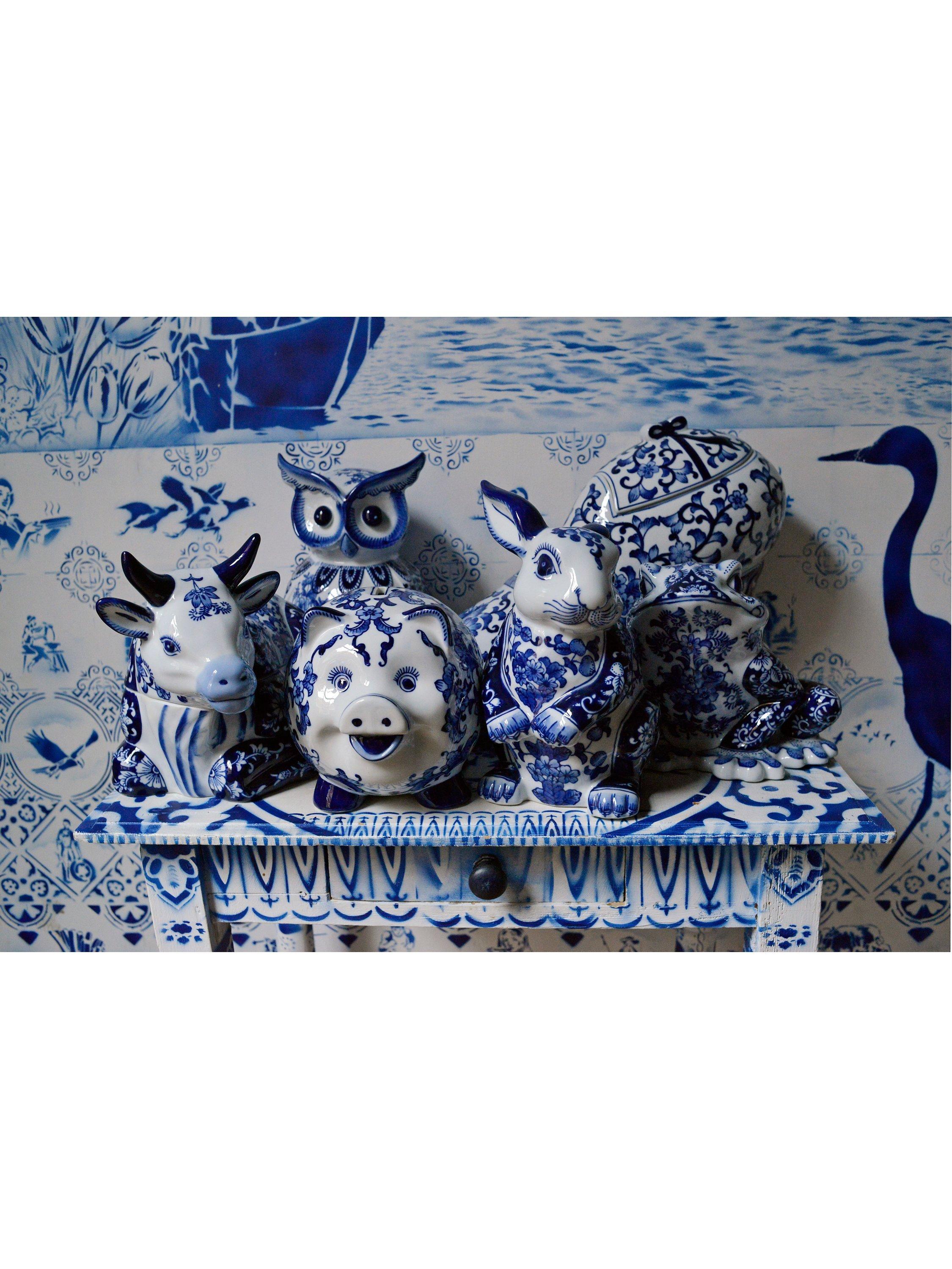 pols potten owl piggy bank porcelain decorative piece, UK version