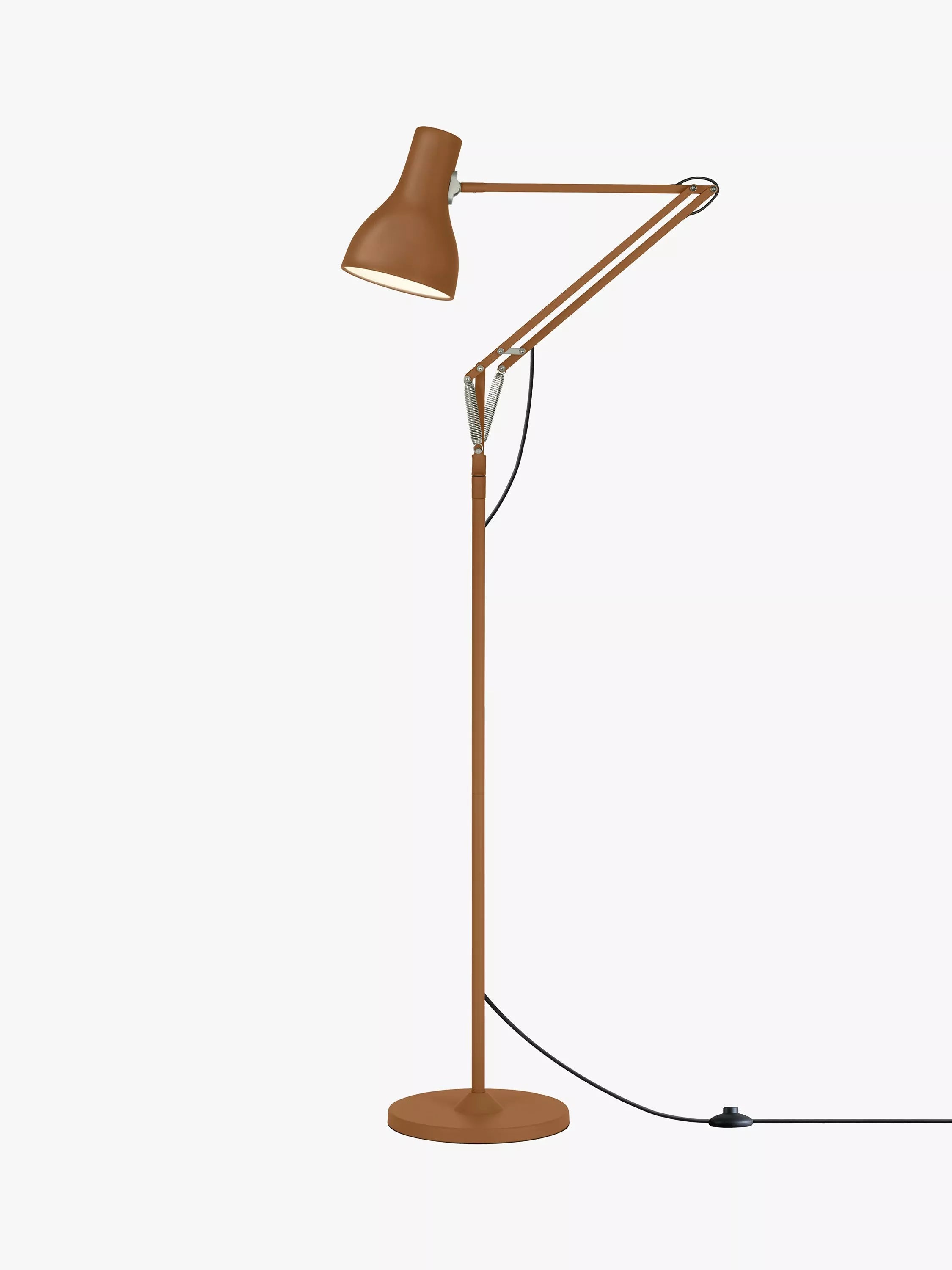 Anglepoise Type 75 floor lamp Margaret Howell Sienna edition, imported from the UK