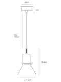 Anglepoise Type 80 ceiling light matte finish (British brand)
