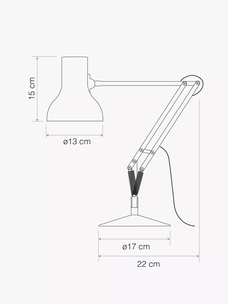 Anglepoise Paul Smith Type 75 Mini desk lamp, imported from the UK