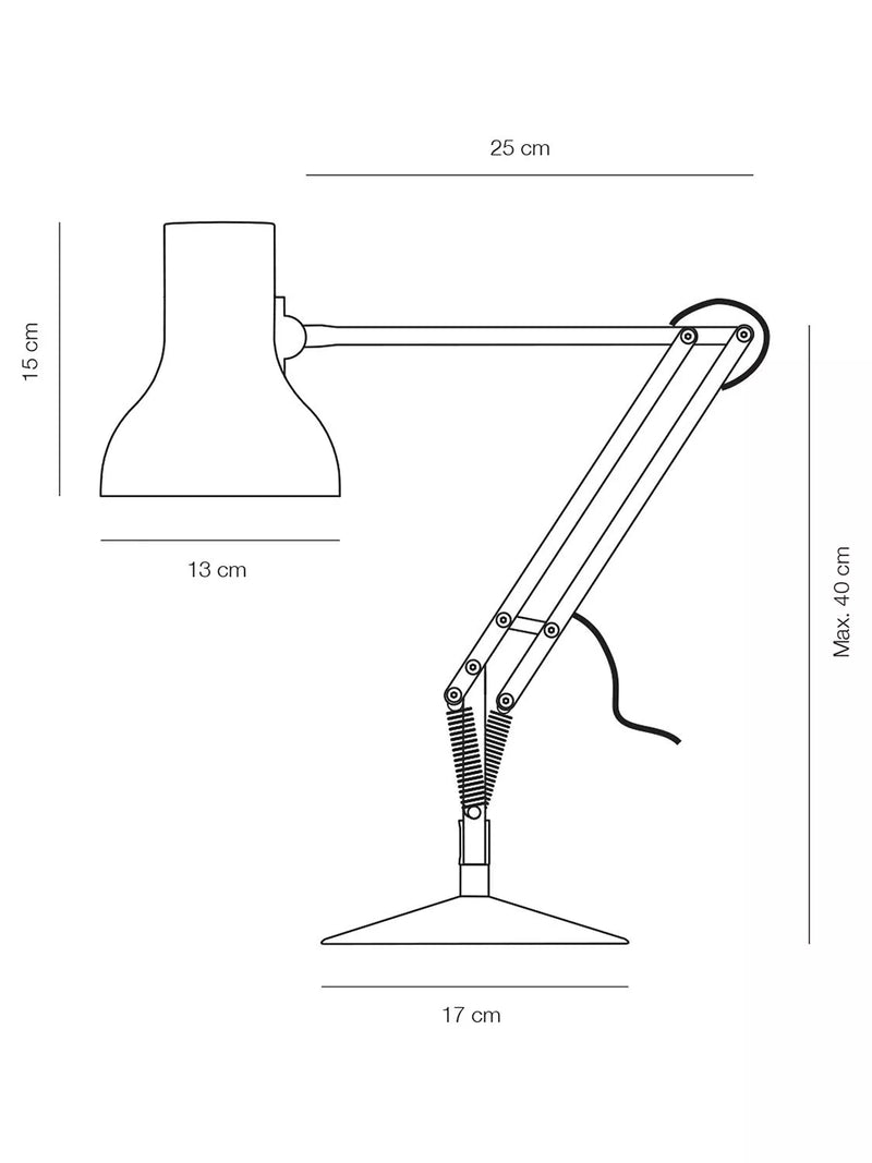 Anglepoise Paul Smith Type 75 Mini desk lamp, imported from the UK