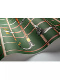 Cole & Son Bastoni wallpaper design with metallic gold details, UK version