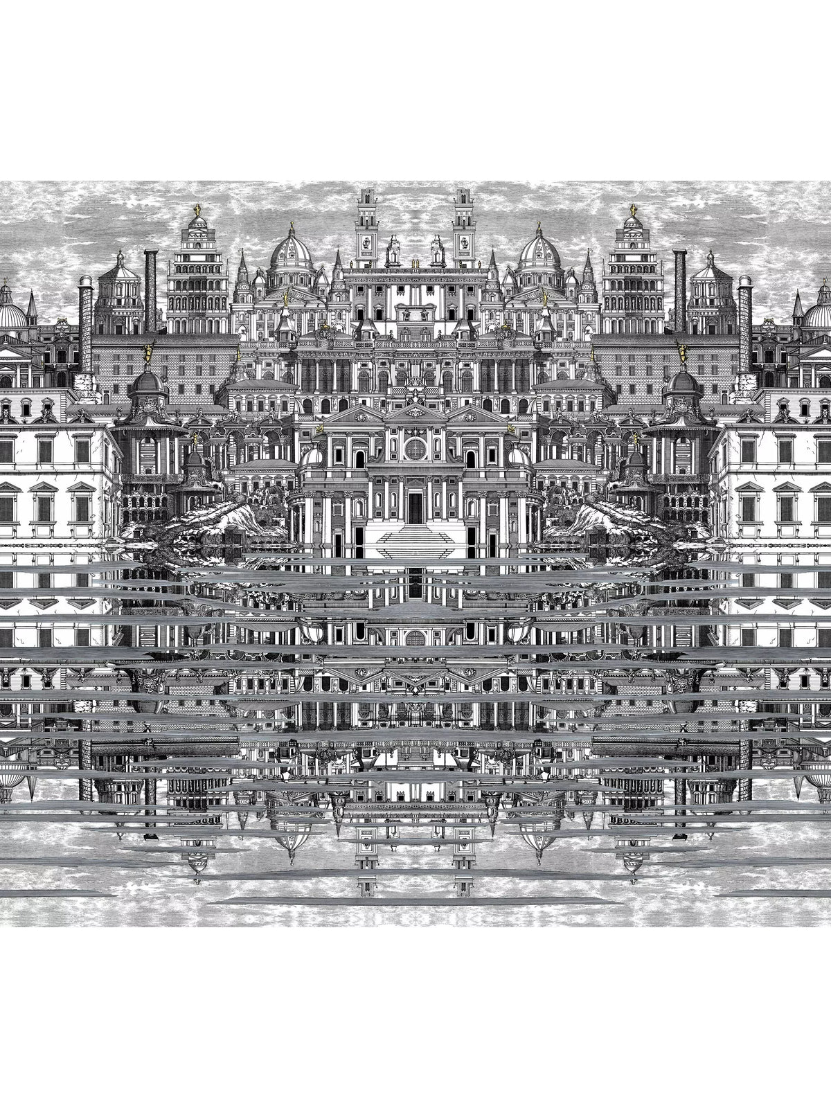 Cole & Son Riflesso wallpaper panel 127.5x140cm (British brand)