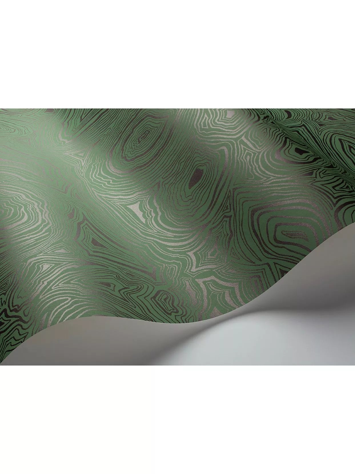 Cole & Son Malachite wallpaper in mineral shades, UK version