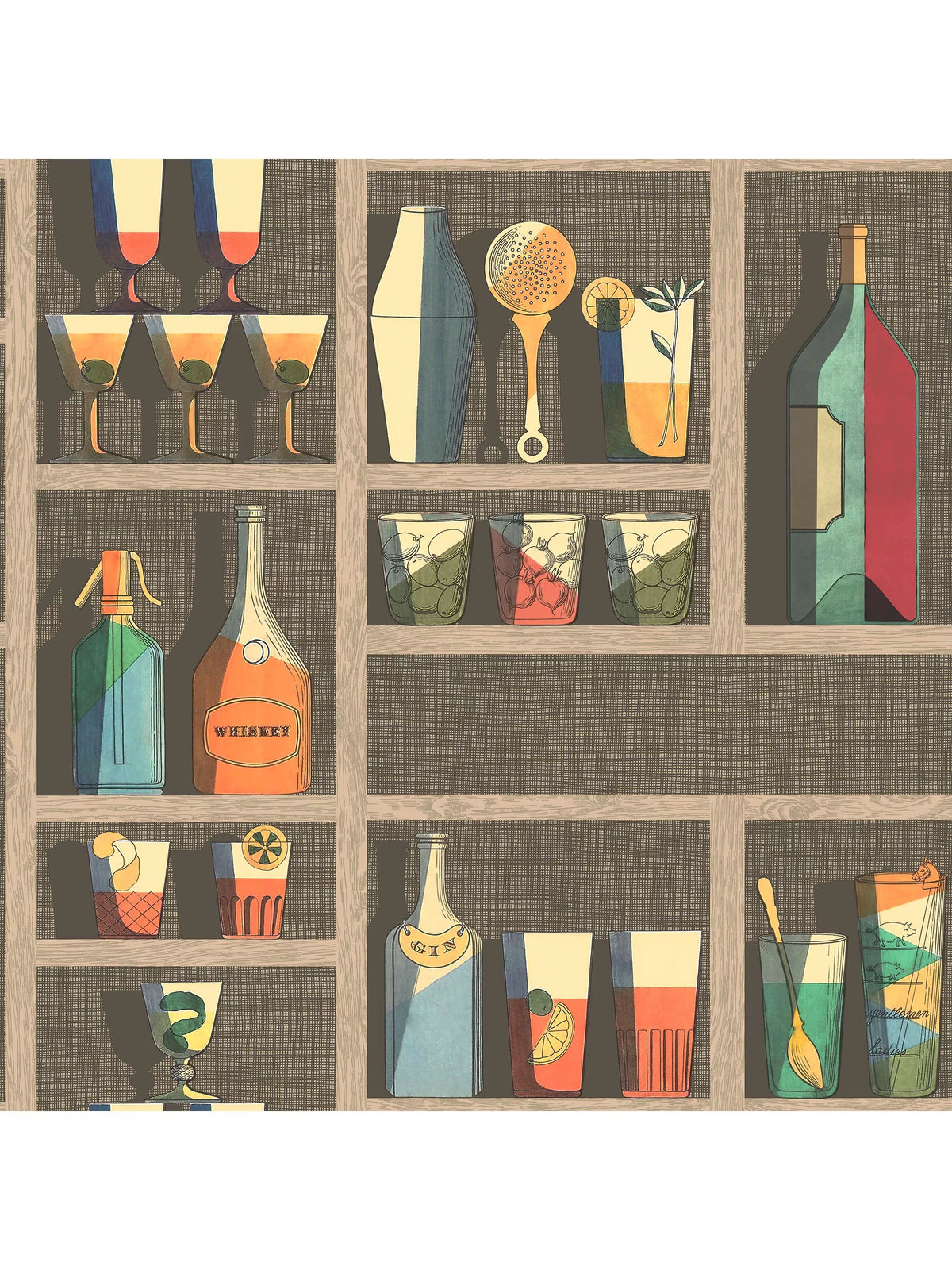 Cole & Son Cocktails Wallpaper 10m x 68.5cm - British product