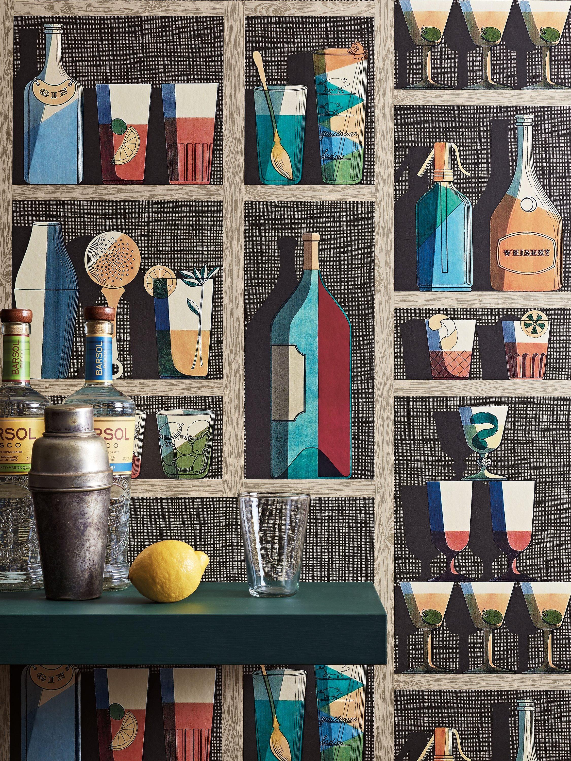 Cole & Son Cocktails Wallpaper 10m x 68.5cm - British product